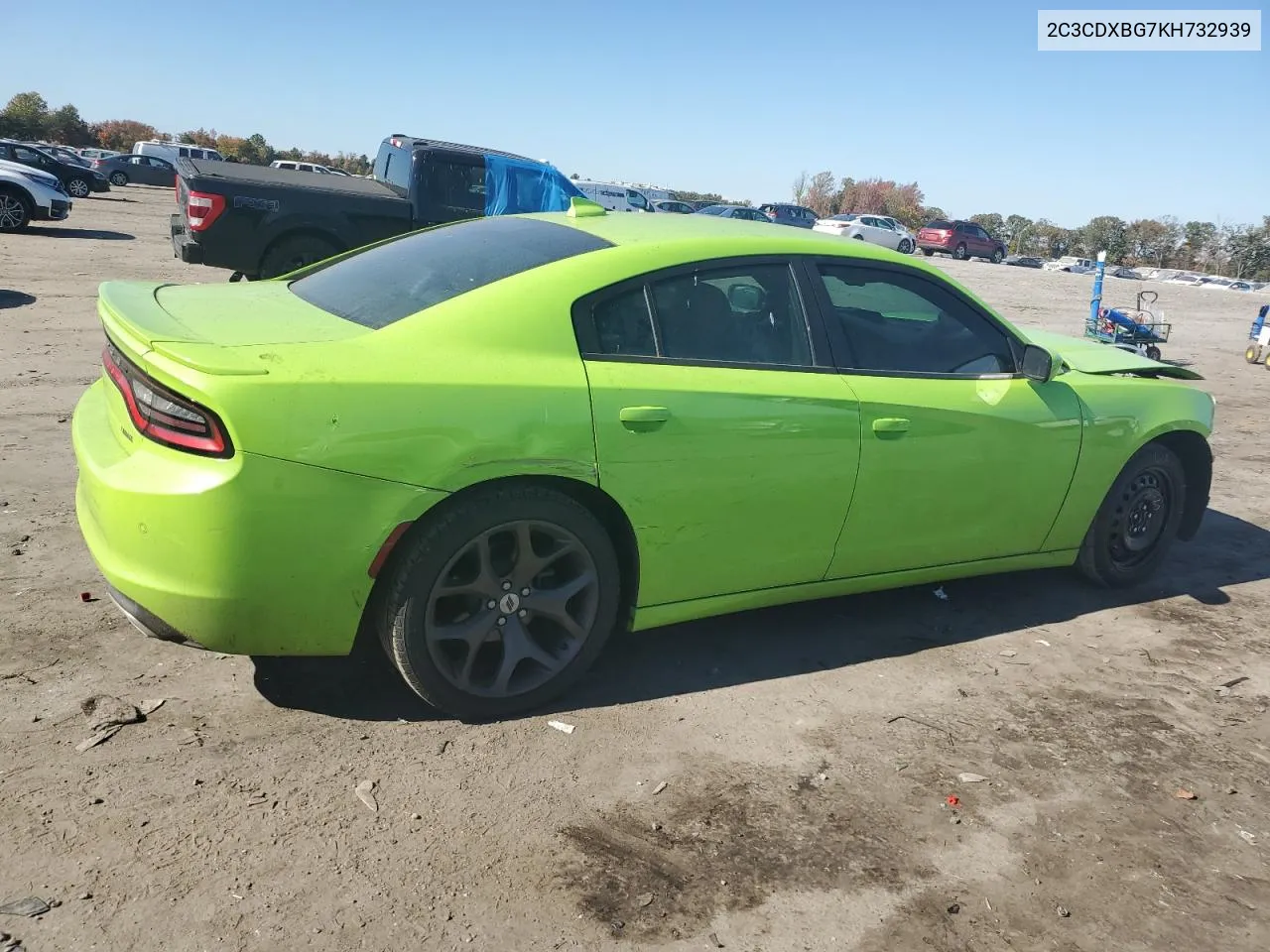 2019 Dodge Charger Sxt VIN: 2C3CDXBG7KH732939 Lot: 77393954