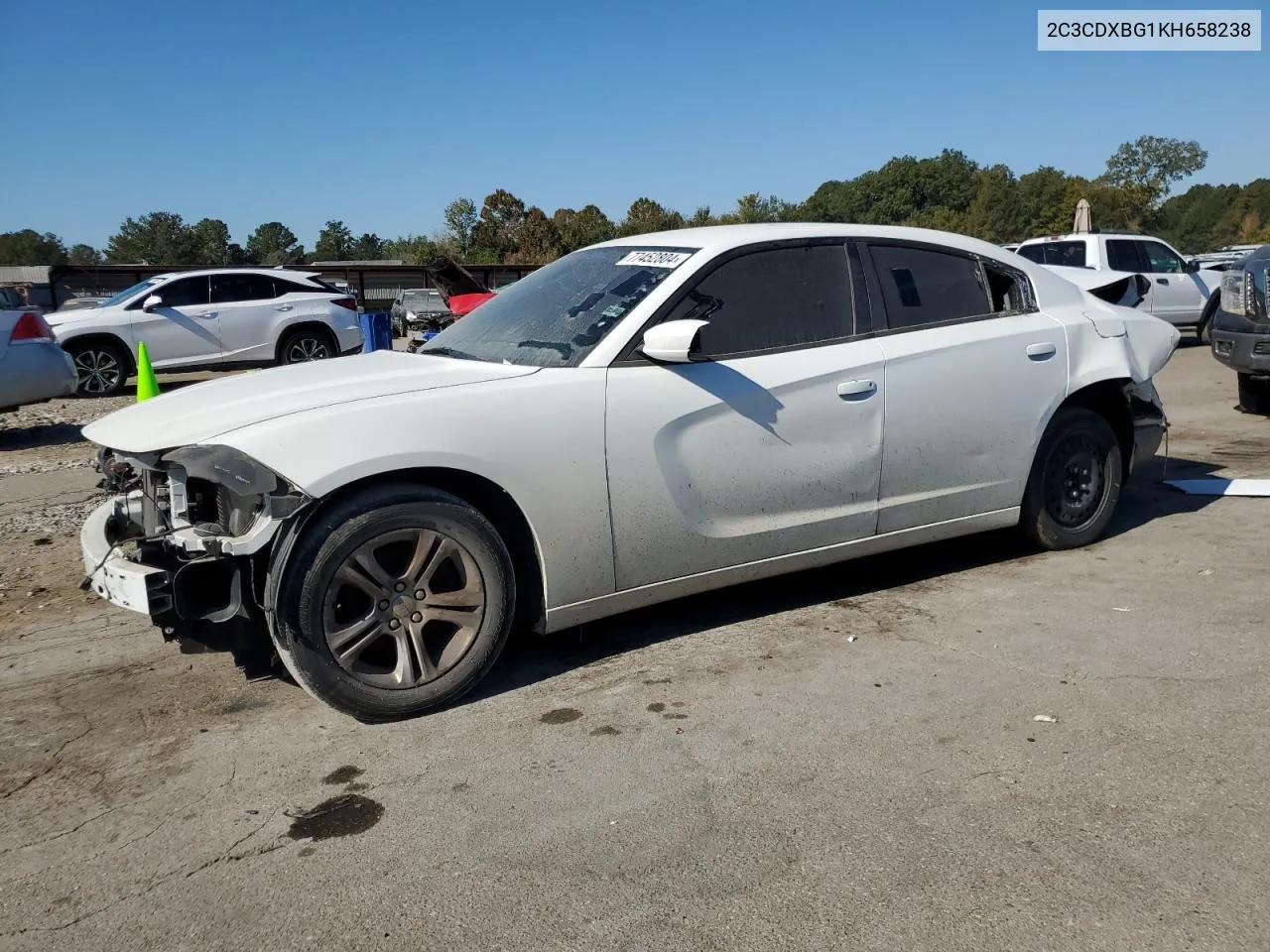 2019 Dodge Charger Sxt VIN: 2C3CDXBG1KH658238 Lot: 77452804