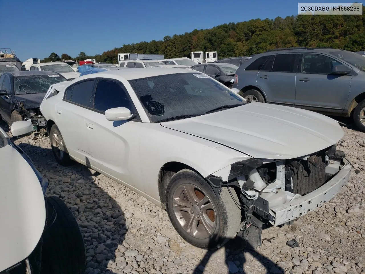 2019 Dodge Charger Sxt VIN: 2C3CDXBG1KH658238 Lot: 77452804