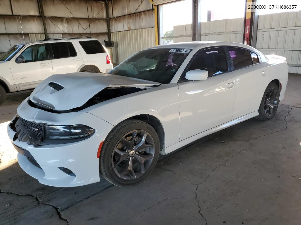 2019 Dodge Charger Gt VIN: 2C3CDXHG7KH686357 Lot: 77693214