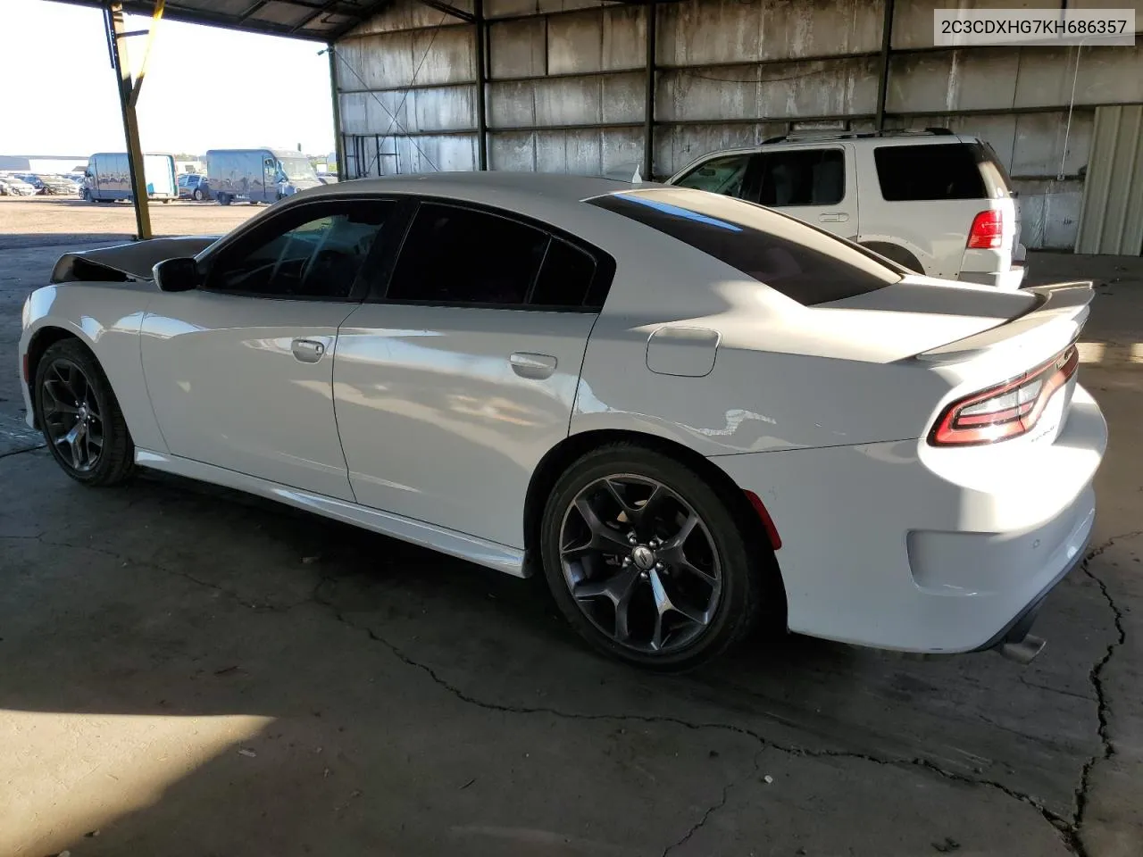 2019 Dodge Charger Gt VIN: 2C3CDXHG7KH686357 Lot: 77693214