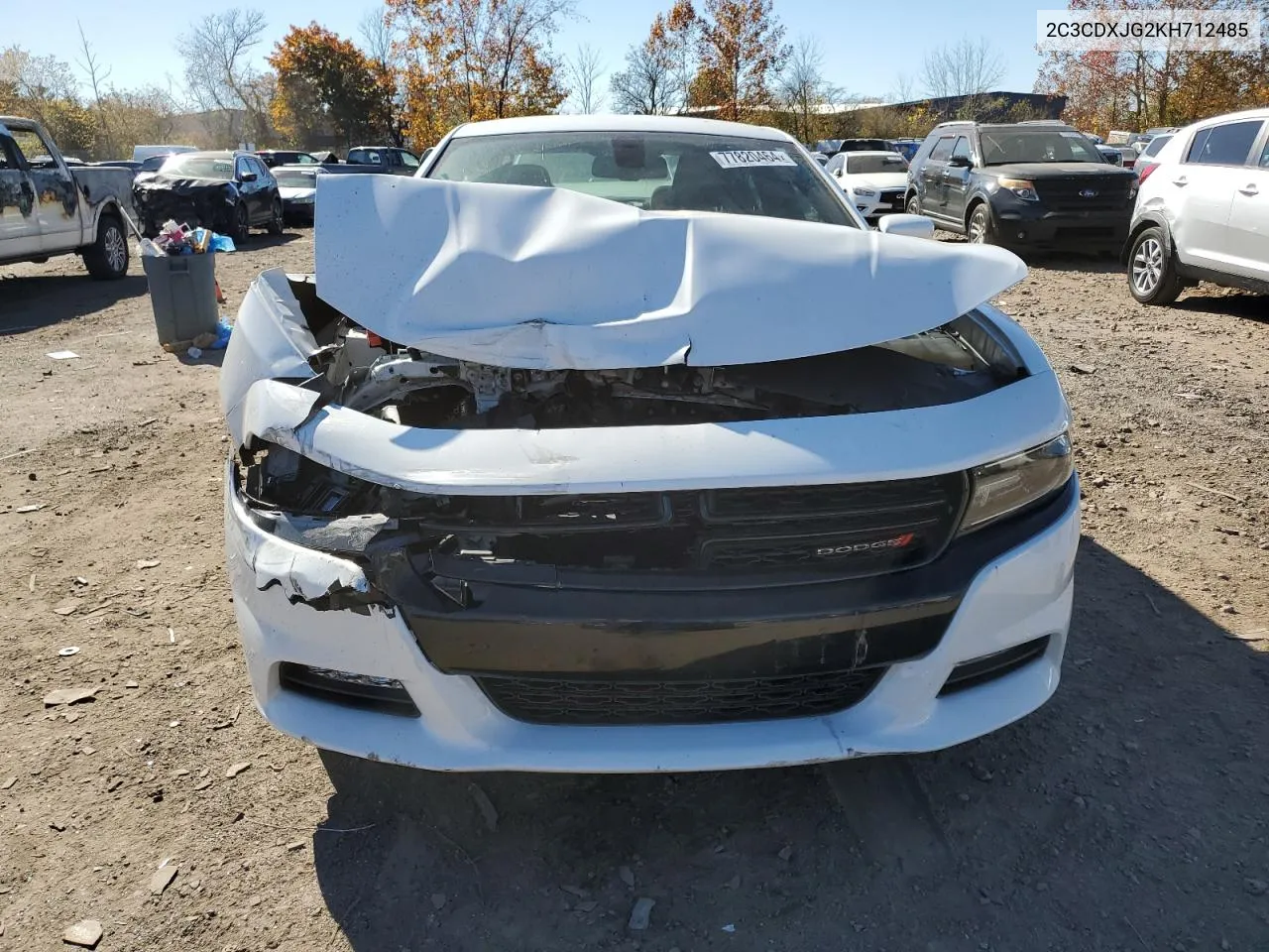 2019 Dodge Charger Sxt VIN: 2C3CDXJG2KH712485 Lot: 77820464