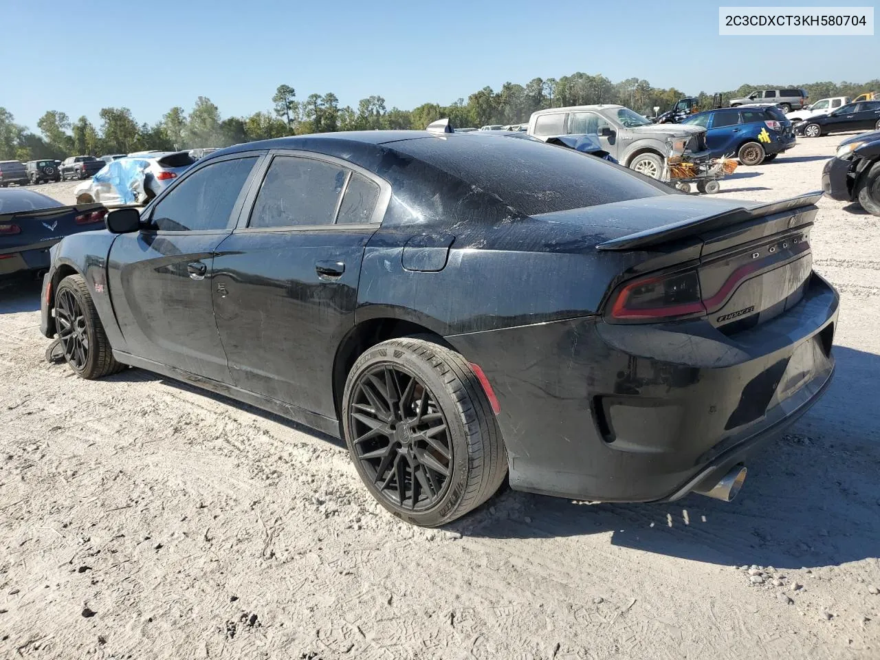 2019 Dodge Charger R/T VIN: 2C3CDXCT3KH580704 Lot: 77844174