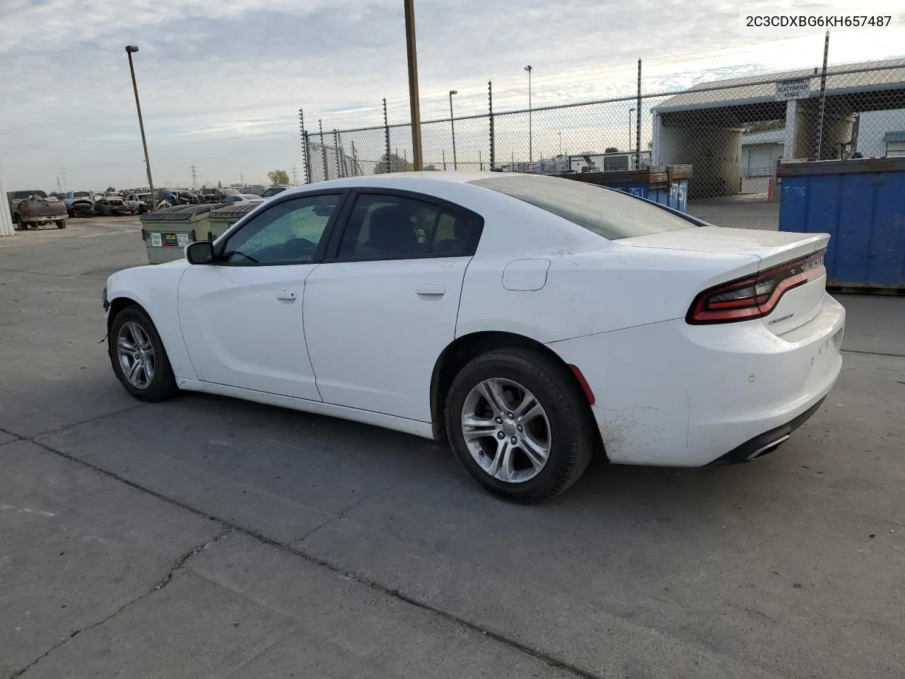 2019 Dodge Charger Sxt VIN: 2C3CDXBG6KH657487 Lot: 77884554