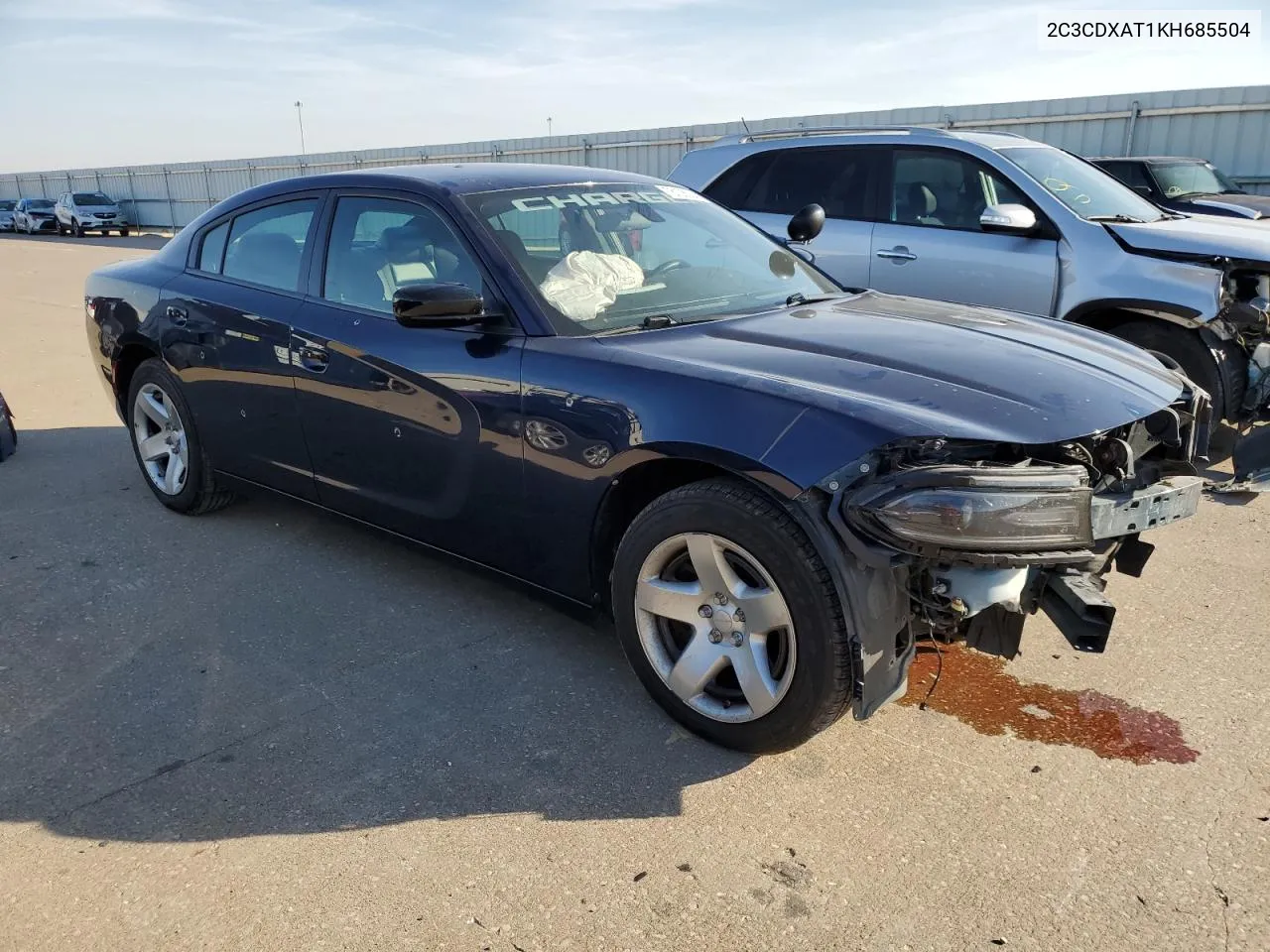 2019 Dodge Charger Police VIN: 2C3CDXAT1KH685504 Lot: 78108204