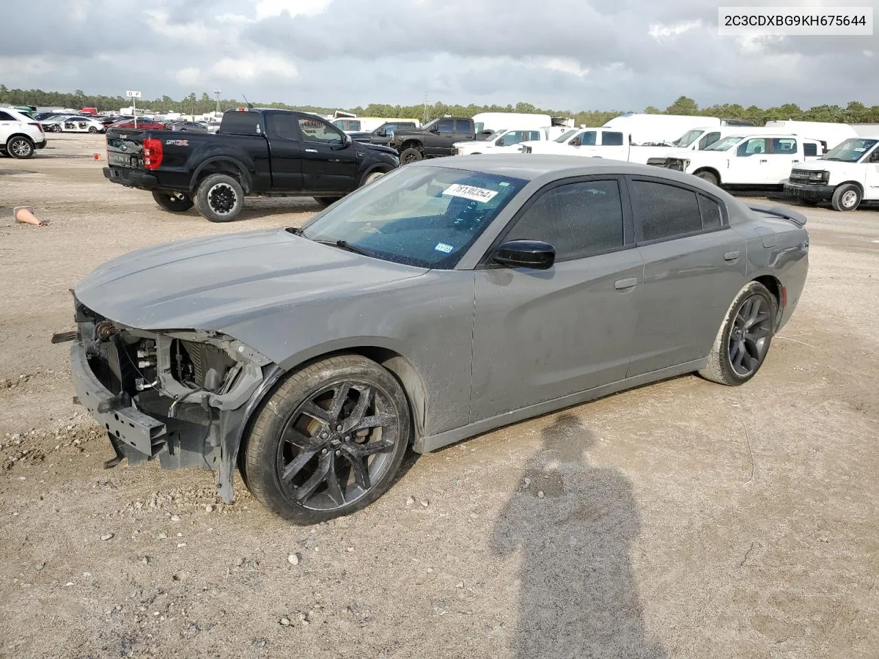 2019 Dodge Charger Sxt VIN: 2C3CDXBG9KH675644 Lot: 78130354