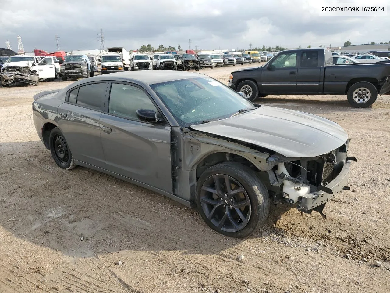 2019 Dodge Charger Sxt VIN: 2C3CDXBG9KH675644 Lot: 78130354