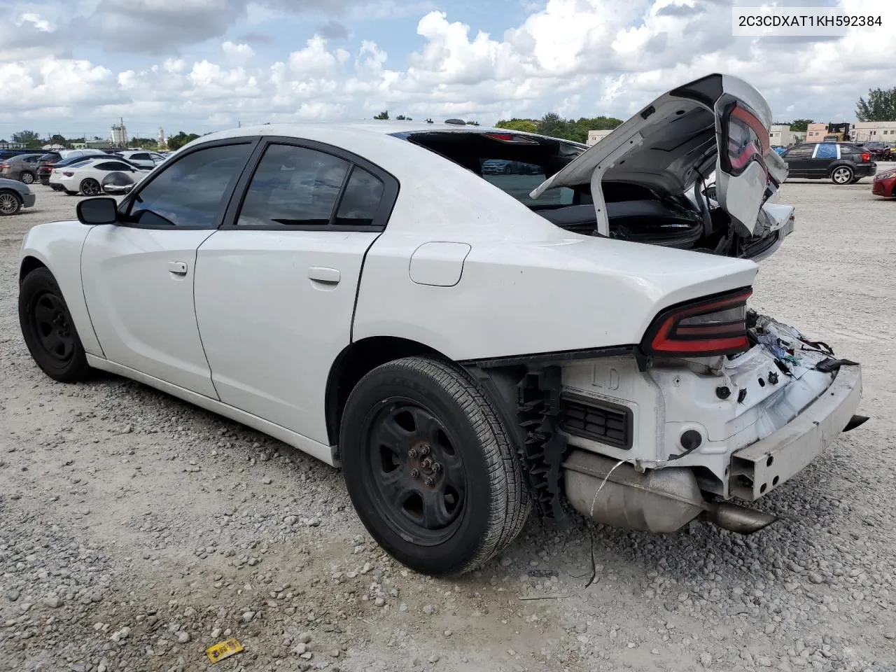 2019 Dodge Charger Police VIN: 2C3CDXAT1KH592384 Lot: 78213314