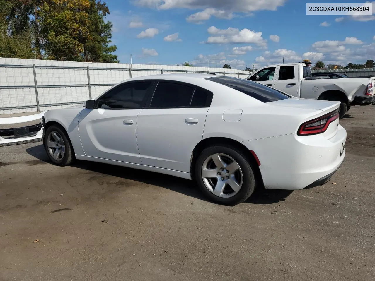 2019 Dodge Charger Police VIN: 2C3CDXAT0KH568304 Lot: 78588374