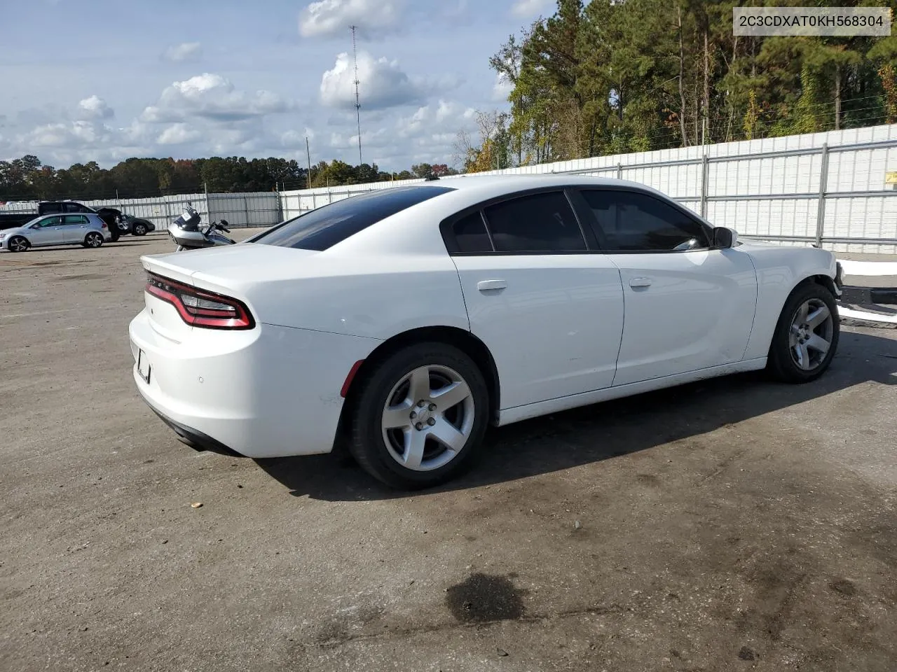 2019 Dodge Charger Police VIN: 2C3CDXAT0KH568304 Lot: 78588374