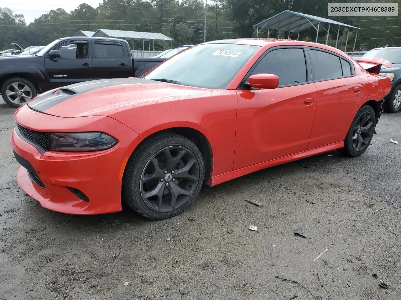 2019 Dodge Charger R/T VIN: 2C3CDXCT9KH608389 Lot: 78789944