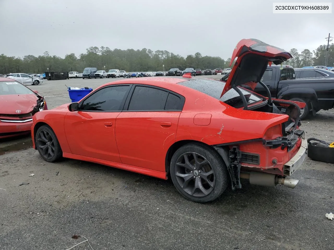 2019 Dodge Charger R/T VIN: 2C3CDXCT9KH608389 Lot: 78789944