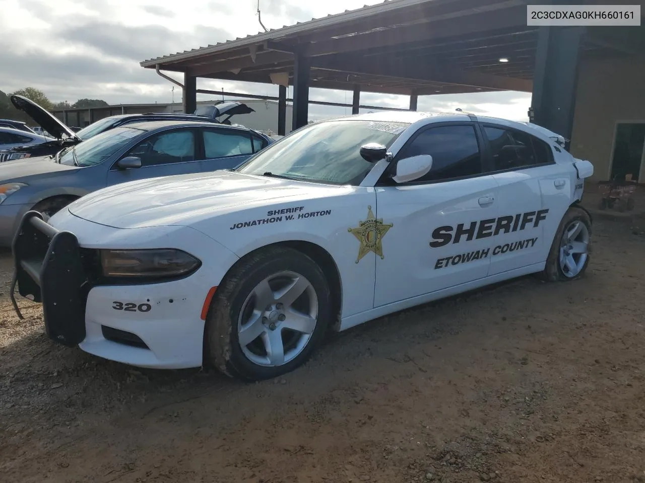 2019 Dodge Charger Police VIN: 2C3CDXAG0KH660161 Lot: 78808654