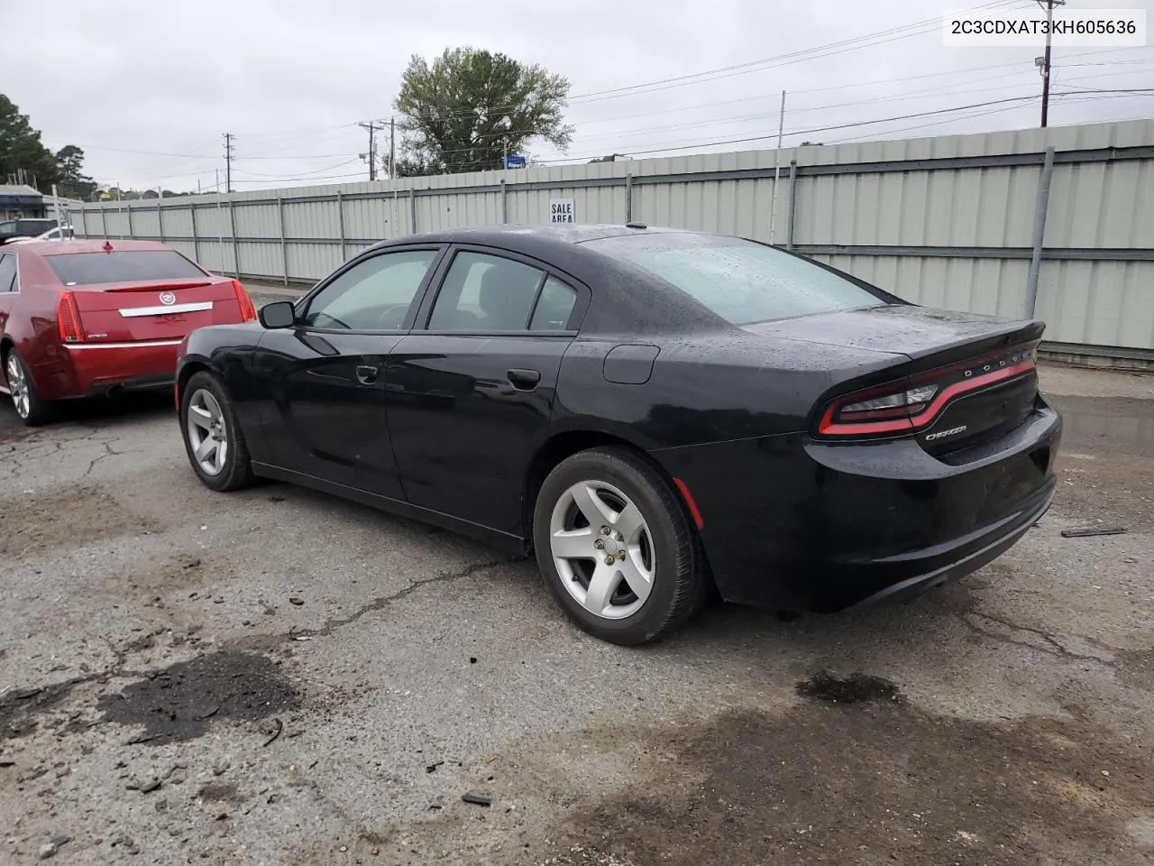 2019 Dodge Charger Police VIN: 2C3CDXAT3KH605636 Lot: 78843974