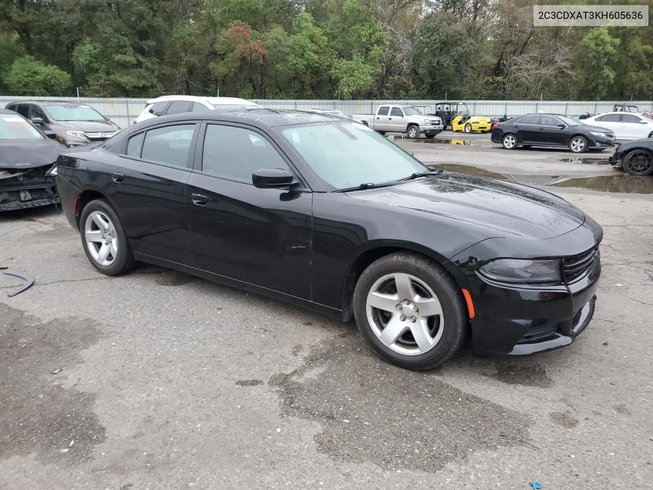 2019 Dodge Charger Police VIN: 2C3CDXAT3KH605636 Lot: 78843974