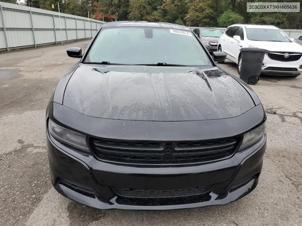 2019 Dodge Charger Police VIN: 2C3CDXAT3KH605636 Lot: 78843974