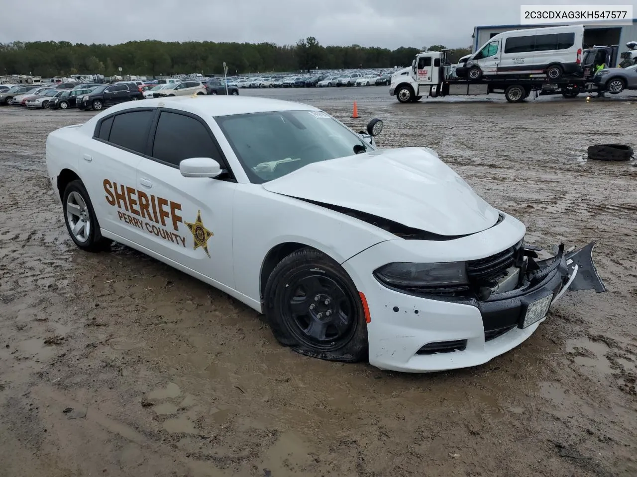 2019 Dodge Charger Police VIN: 2C3CDXAG3KH547577 Lot: 79106194