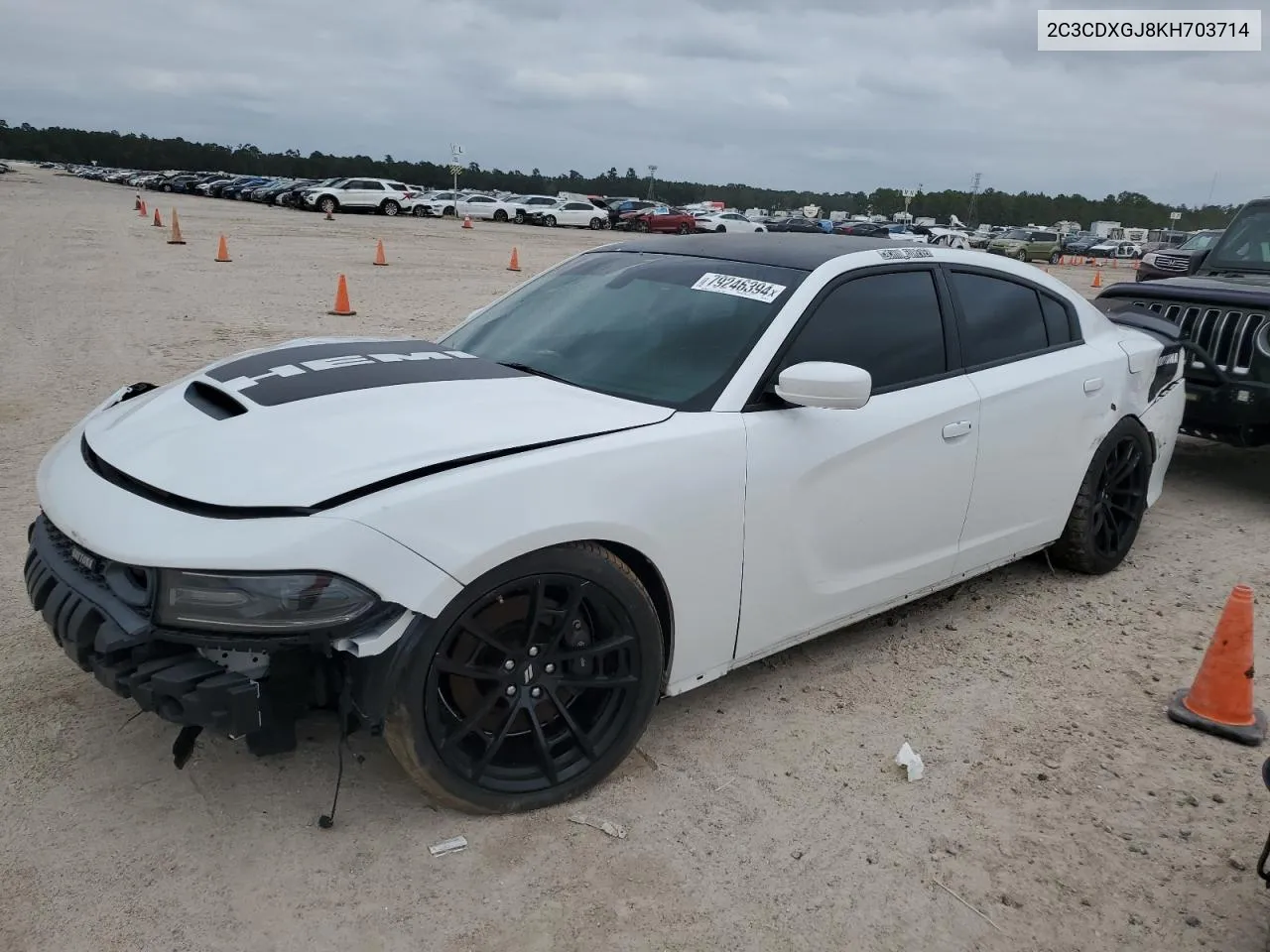 2019 Dodge Charger Scat Pack VIN: 2C3CDXGJ8KH703714 Lot: 79246394