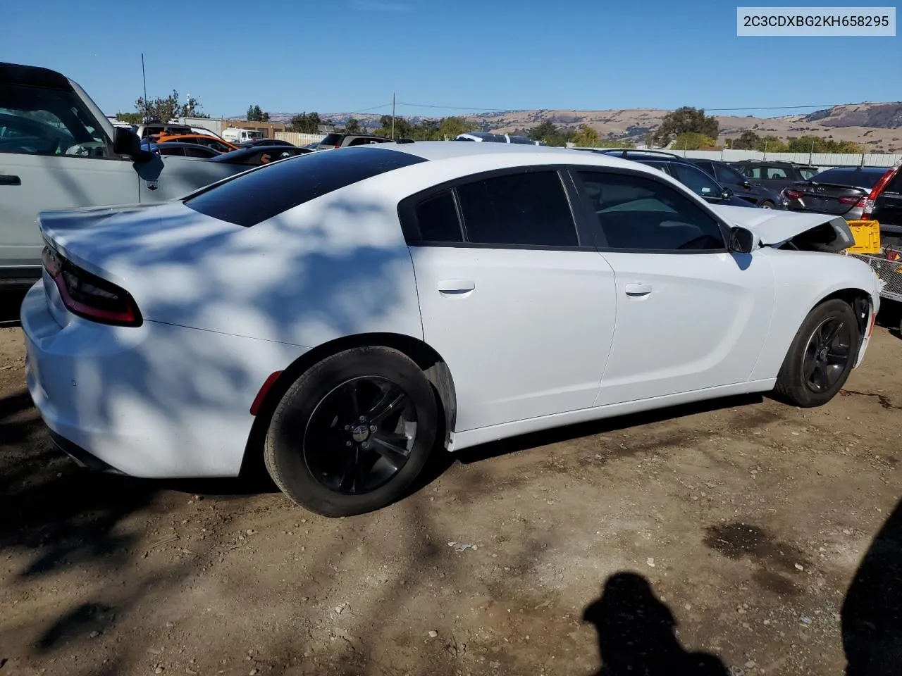 2019 Dodge Charger Sxt VIN: 2C3CDXBG2KH658295 Lot: 79356984