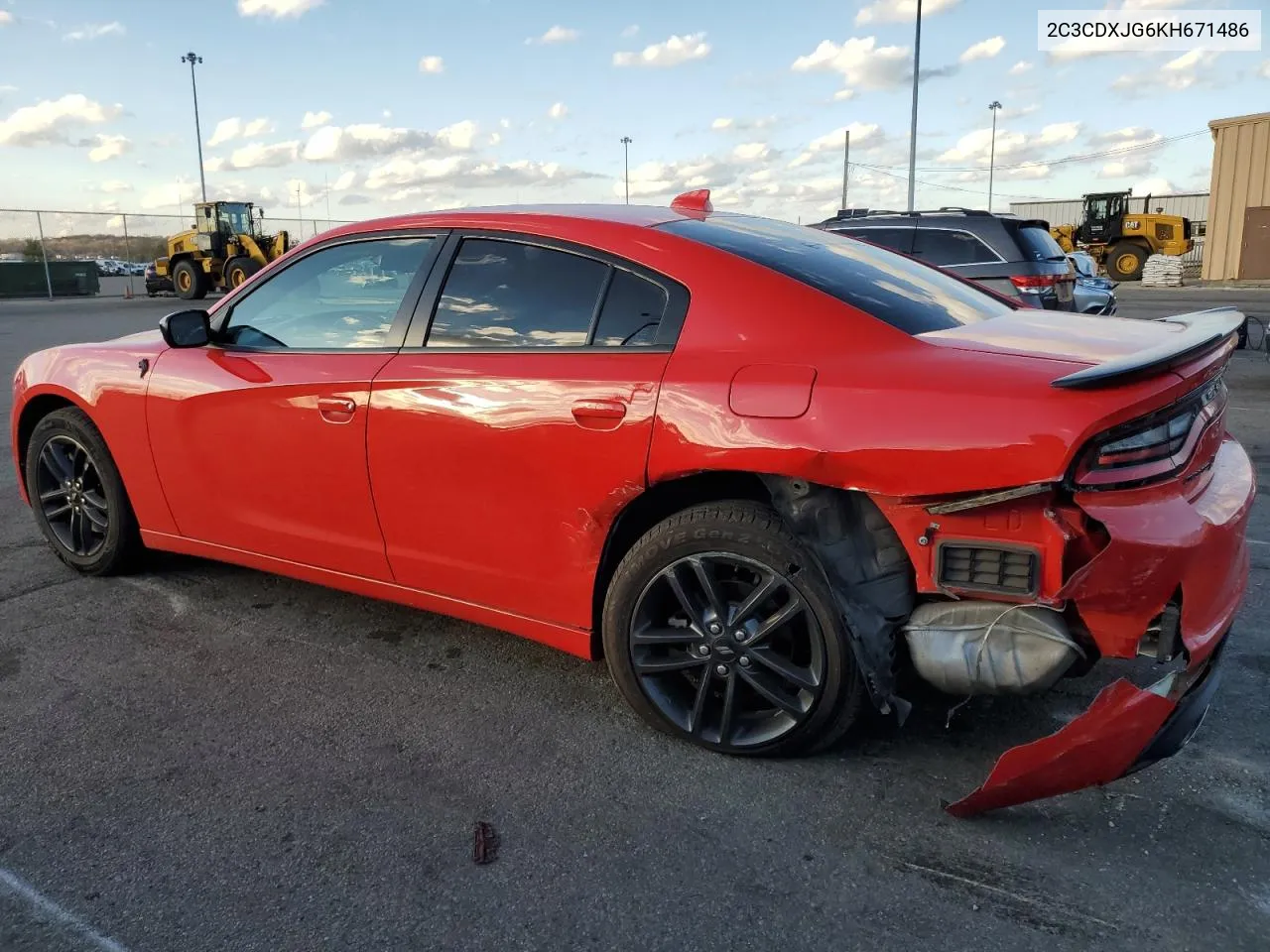 2019 Dodge Charger Sxt VIN: 2C3CDXJG6KH671486 Lot: 79422484