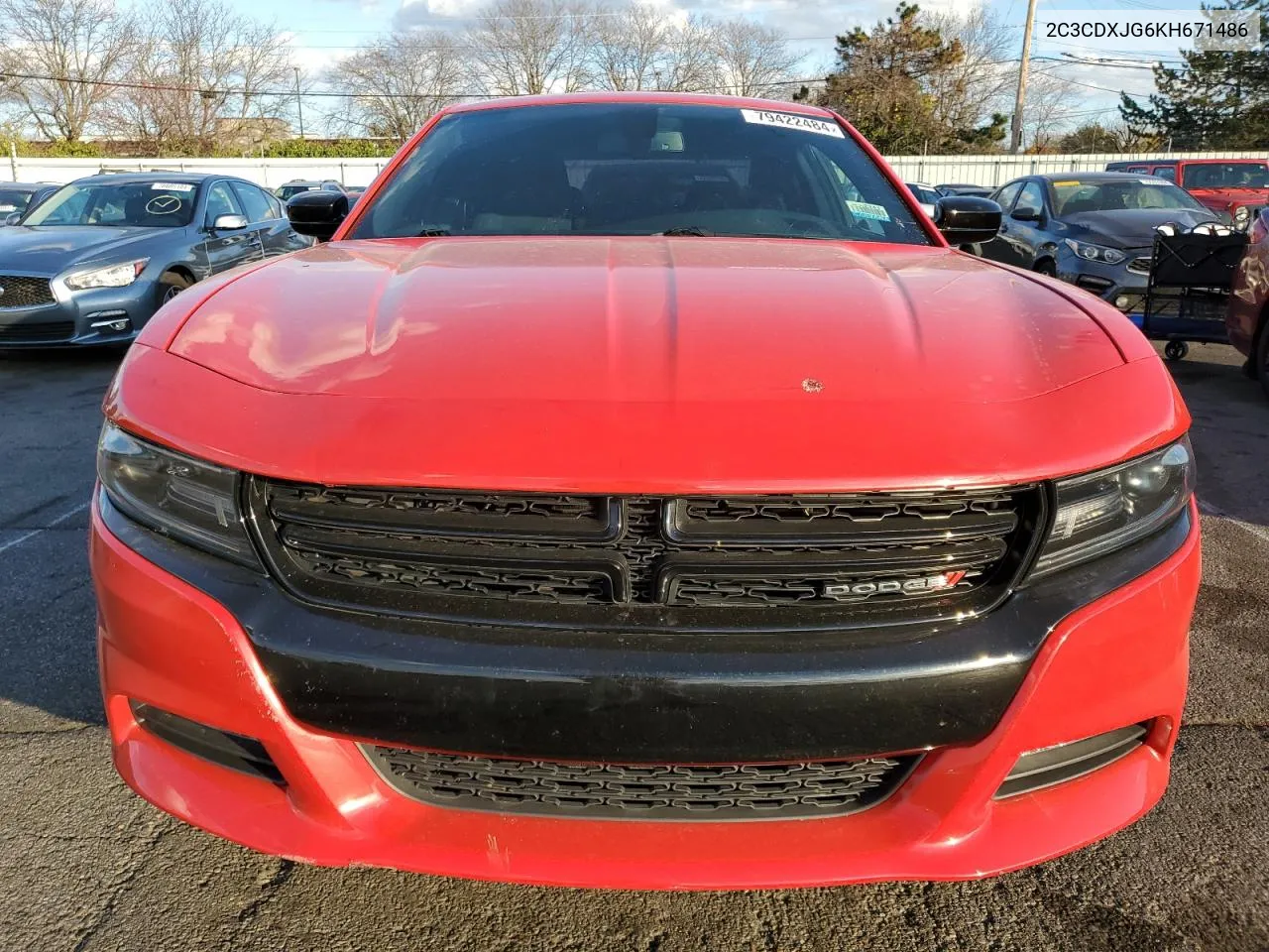 2019 Dodge Charger Sxt VIN: 2C3CDXJG6KH671486 Lot: 79422484