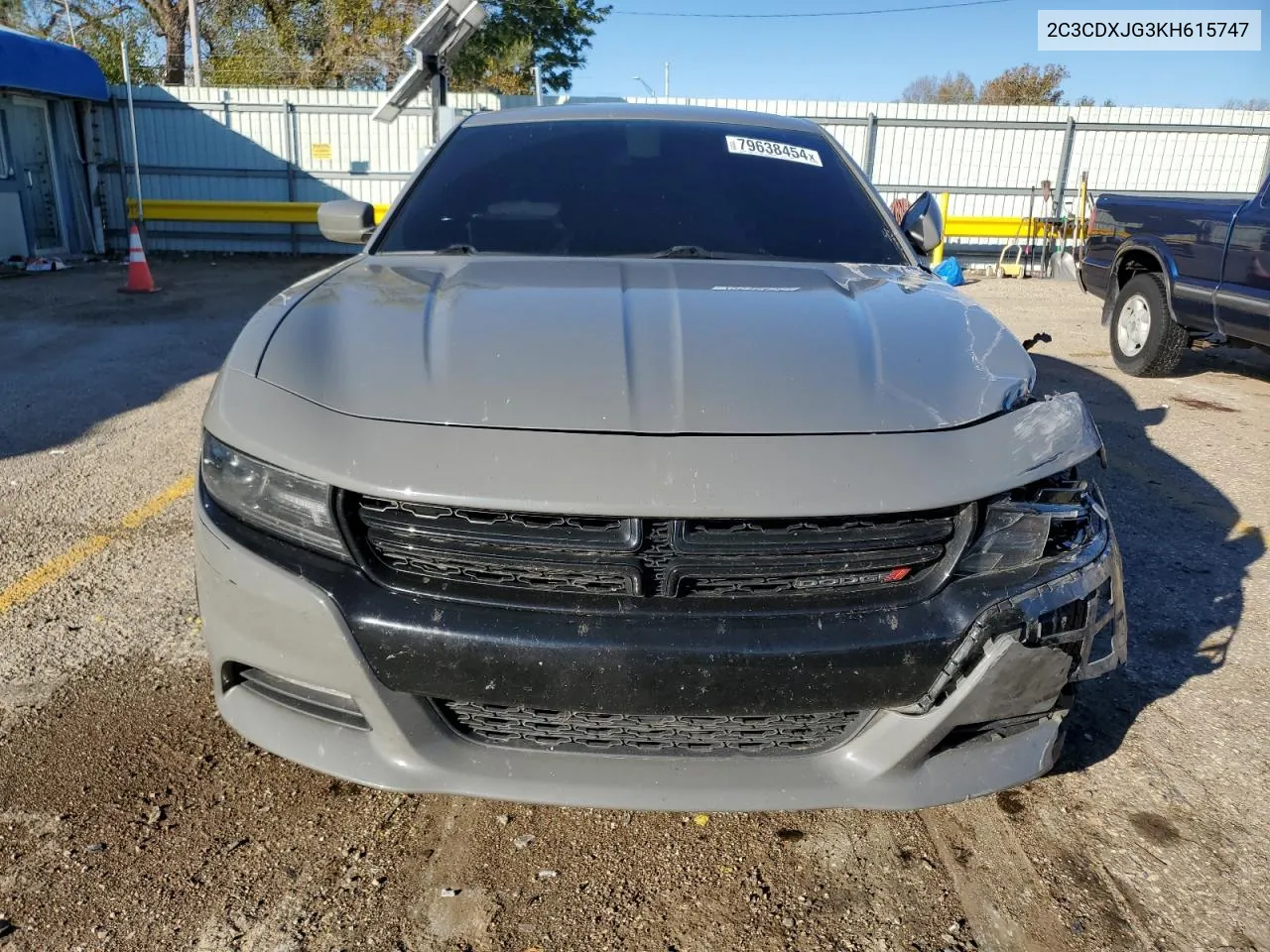 2019 Dodge Charger Sxt VIN: 2C3CDXJG3KH615747 Lot: 79638454