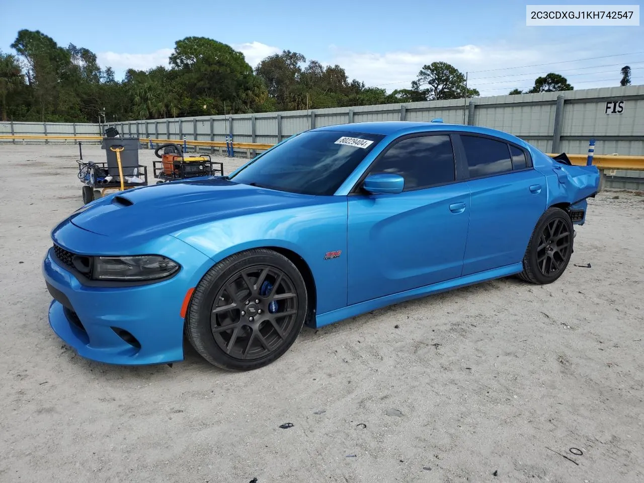 2019 Dodge Charger Scat Pack VIN: 2C3CDXGJ1KH742547 Lot: 80229404