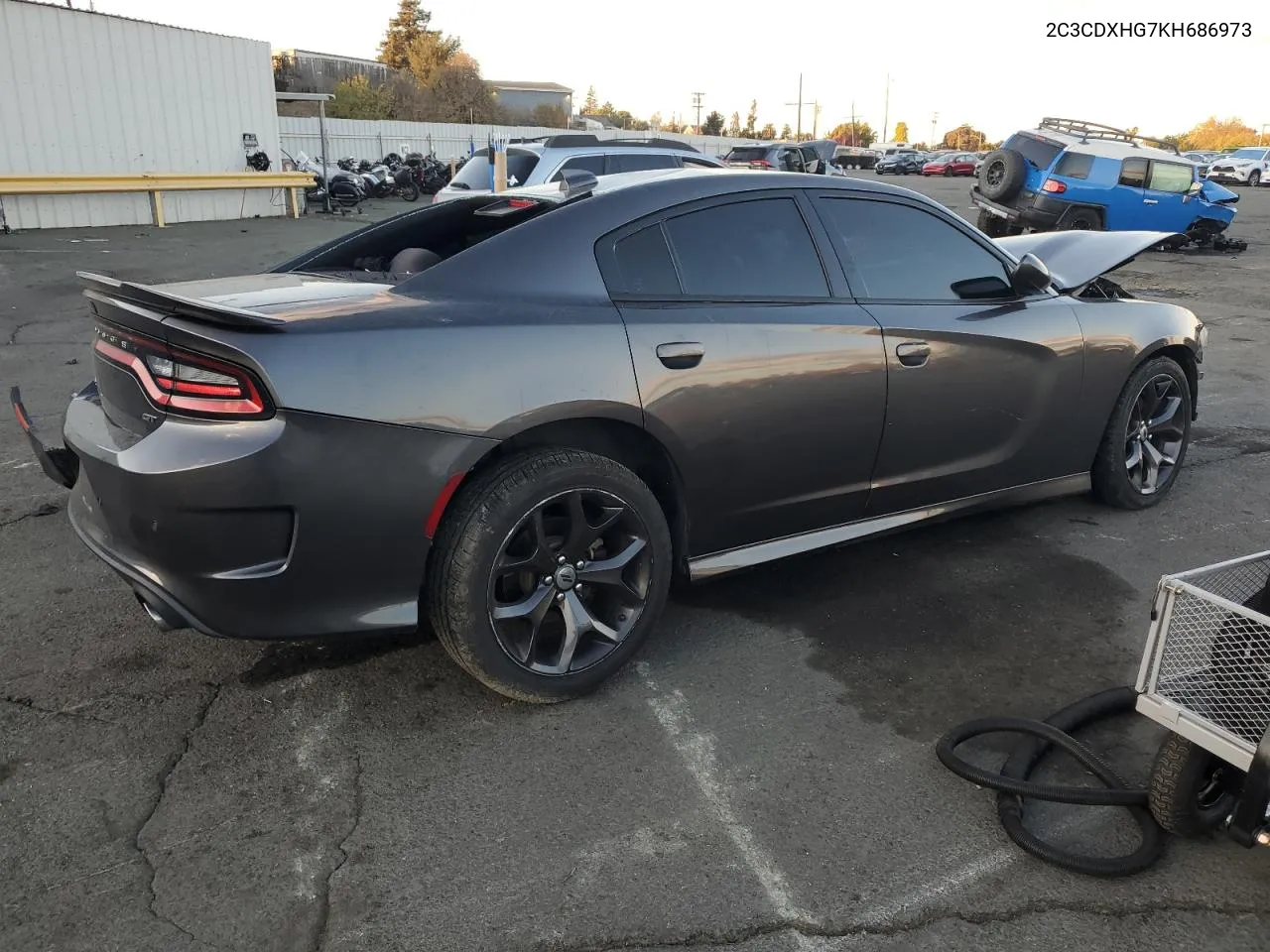 2019 Dodge Charger Gt VIN: 2C3CDXHG7KH686973 Lot: 80683064