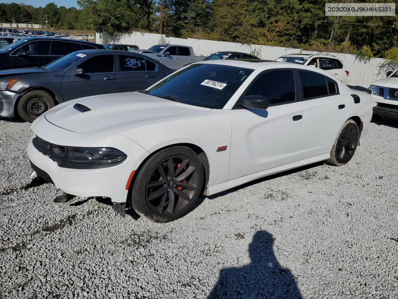 2019 Dodge Charger Scat Pack VIN: 2C3CDXGJ9KH665331 Lot: 80796274