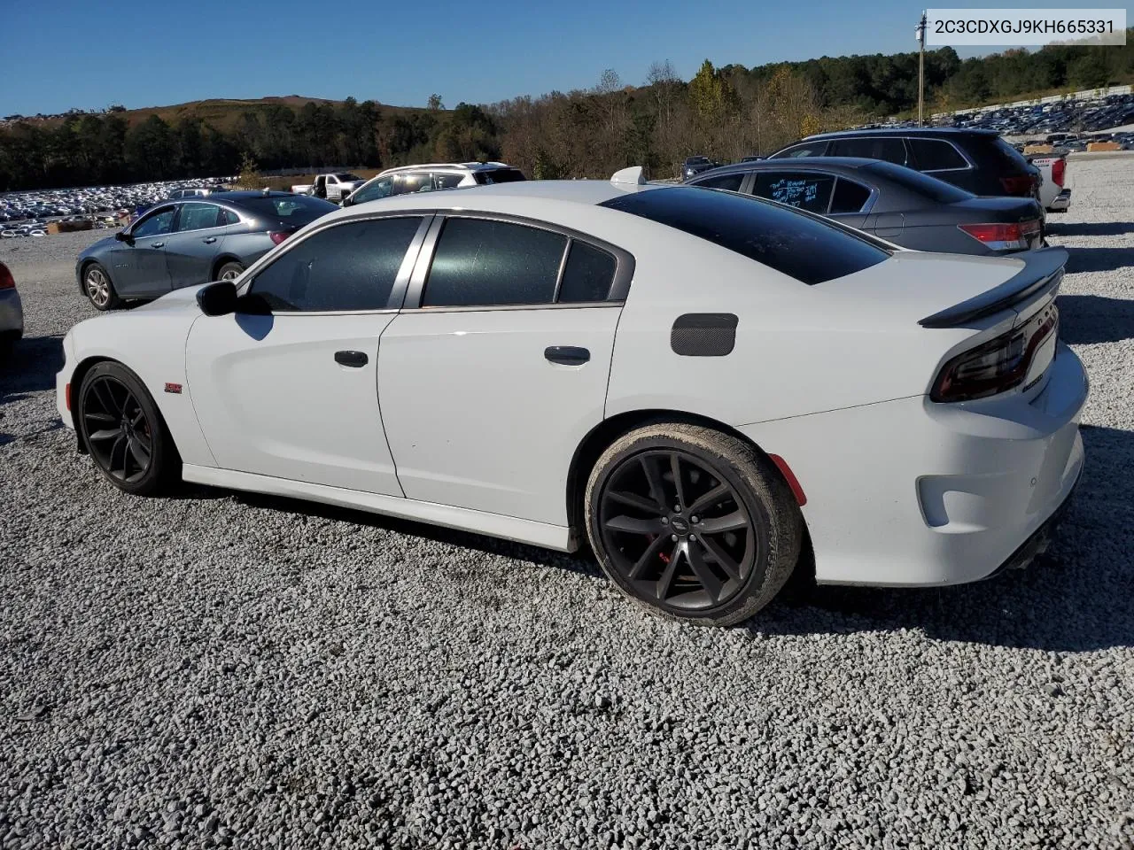 2019 Dodge Charger Scat Pack VIN: 2C3CDXGJ9KH665331 Lot: 80796274