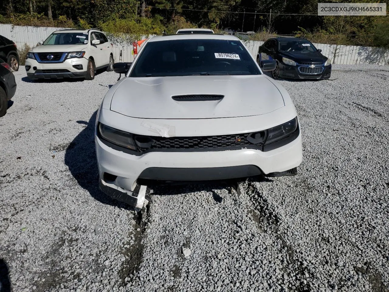 2019 Dodge Charger Scat Pack VIN: 2C3CDXGJ9KH665331 Lot: 80796274