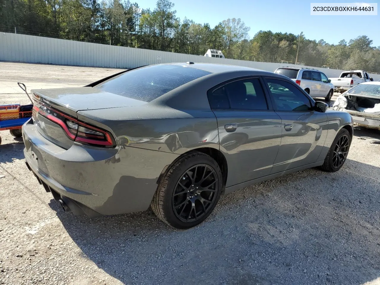 2019 Dodge Charger Sxt VIN: 2C3CDXBGXKH644631 Lot: 81492904