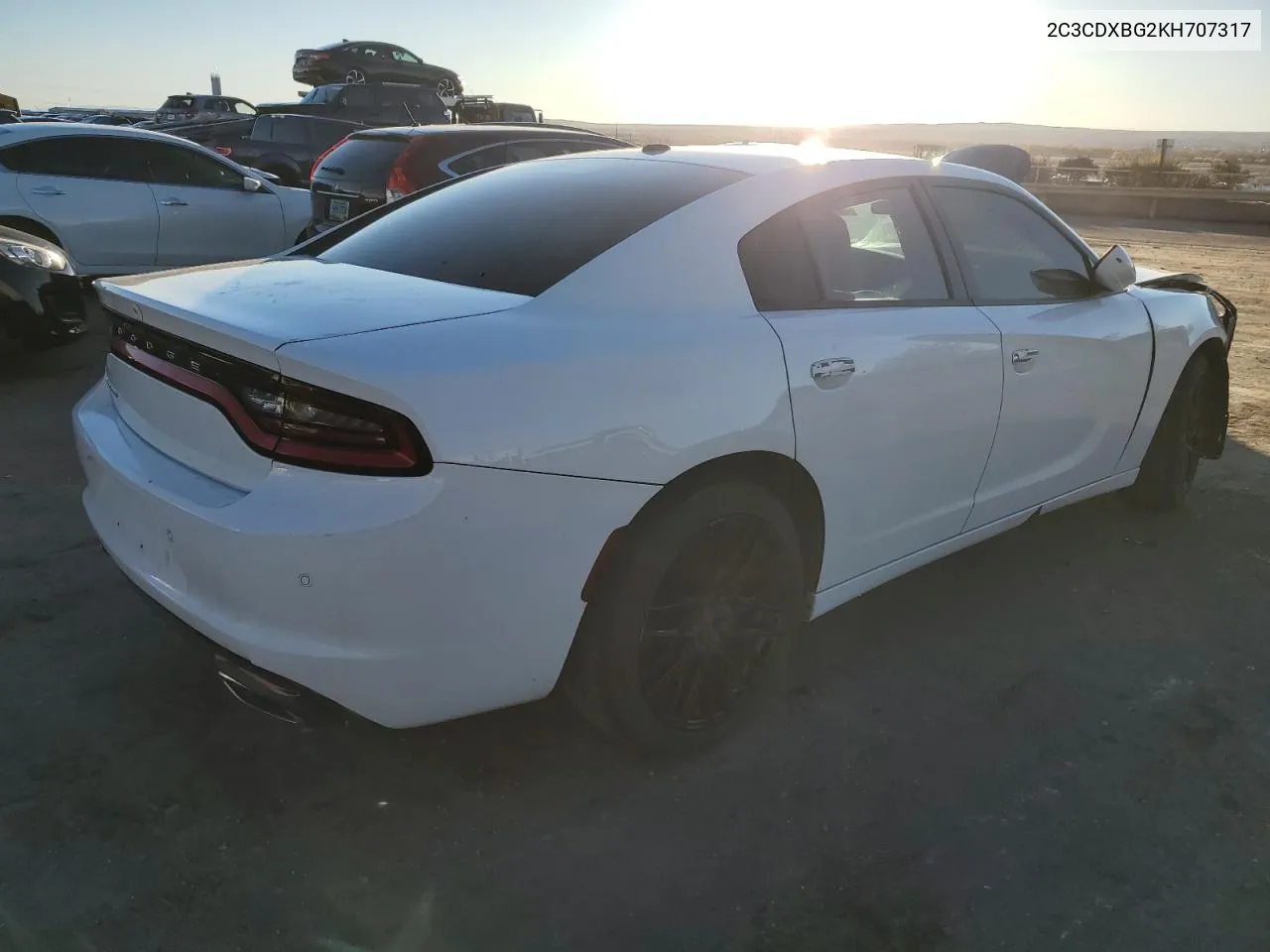 2019 Dodge Charger Sxt VIN: 2C3CDXBG2KH707317 Lot: 81592004