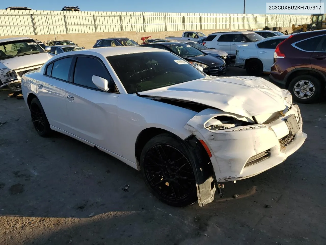 2019 Dodge Charger Sxt VIN: 2C3CDXBG2KH707317 Lot: 81592004