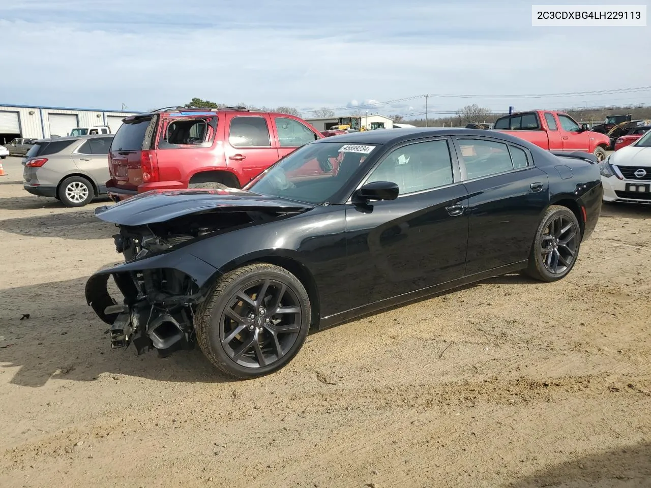 2020 Dodge Charger Sxt VIN: 2C3CDXBG4LH229113 Lot: 45699234