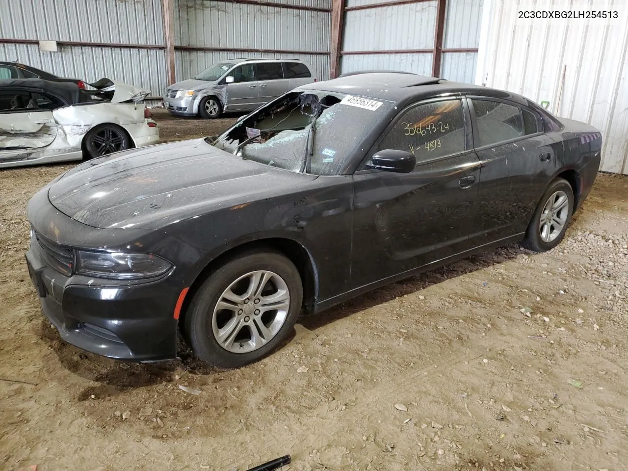 2020 Dodge Charger Sxt VIN: 2C3CDXBG2LH254513 Lot: 46656314