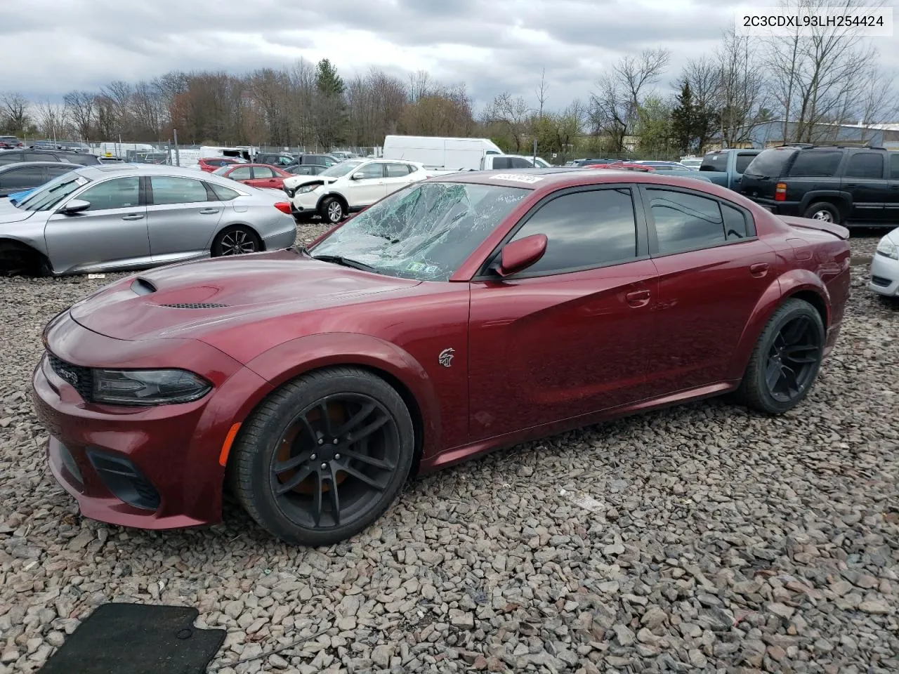 2020 Dodge Charger Srt Hellcat VIN: 2C3CDXL93LH254424 Lot: 49557474