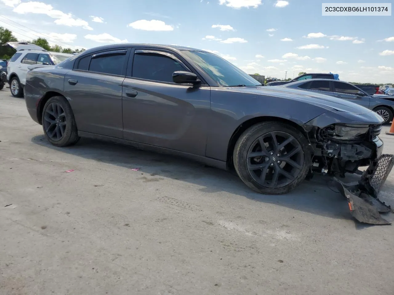 2020 Dodge Charger Sxt VIN: 2C3CDXBG6LH101374 Lot: 52261124