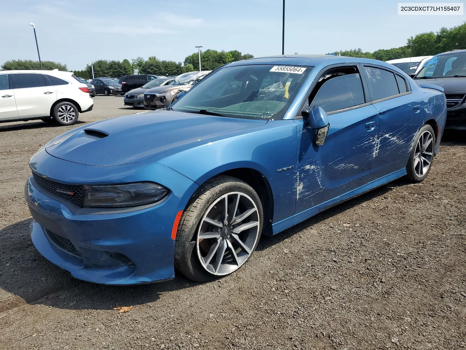 2020 Dodge Charger R/T VIN: 2C3CDXCT7LH155407 Lot: 55855064