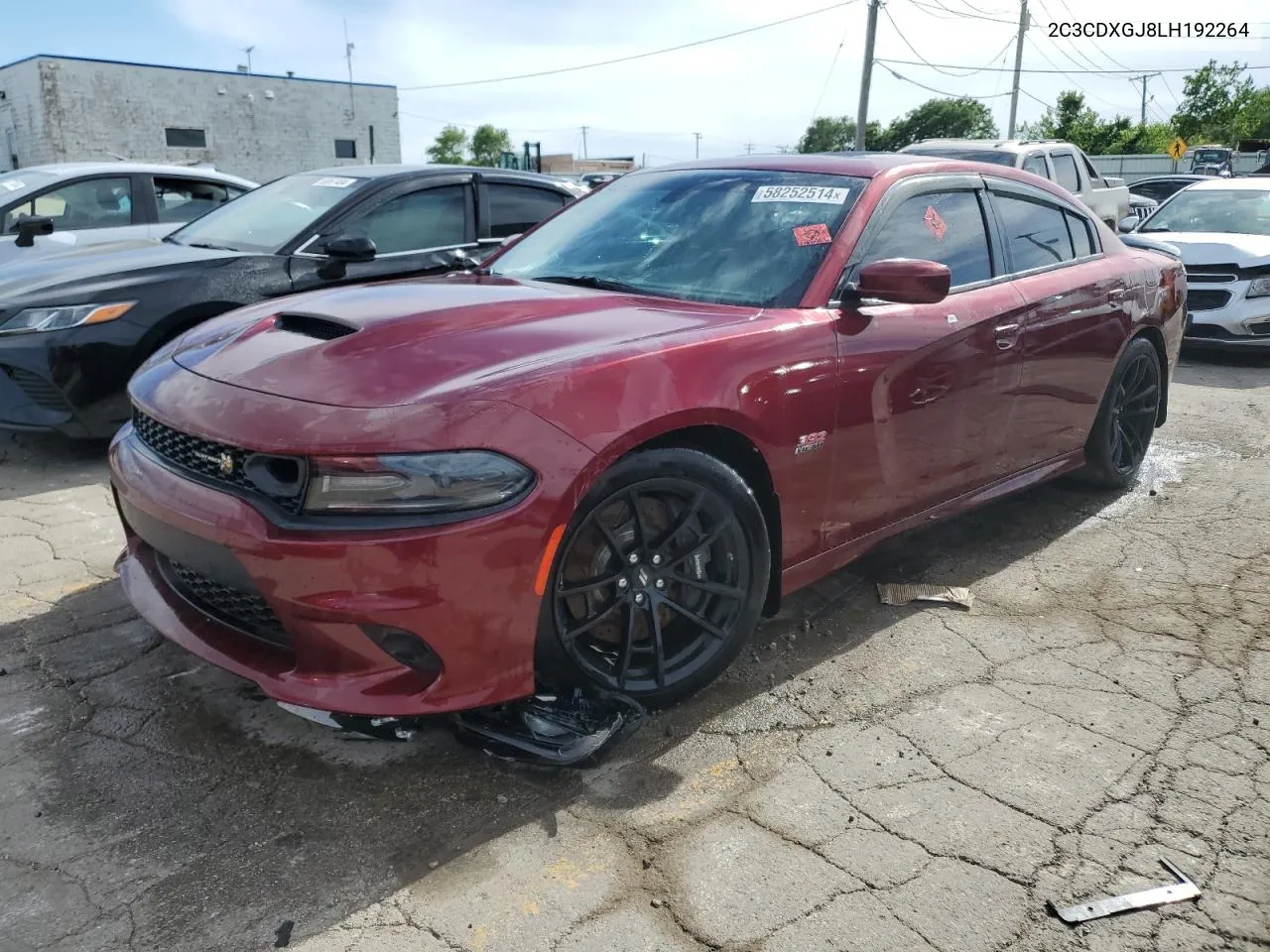 2020 Dodge Charger Scat Pack VIN: 2C3CDXGJ8LH192264 Lot: 58252514