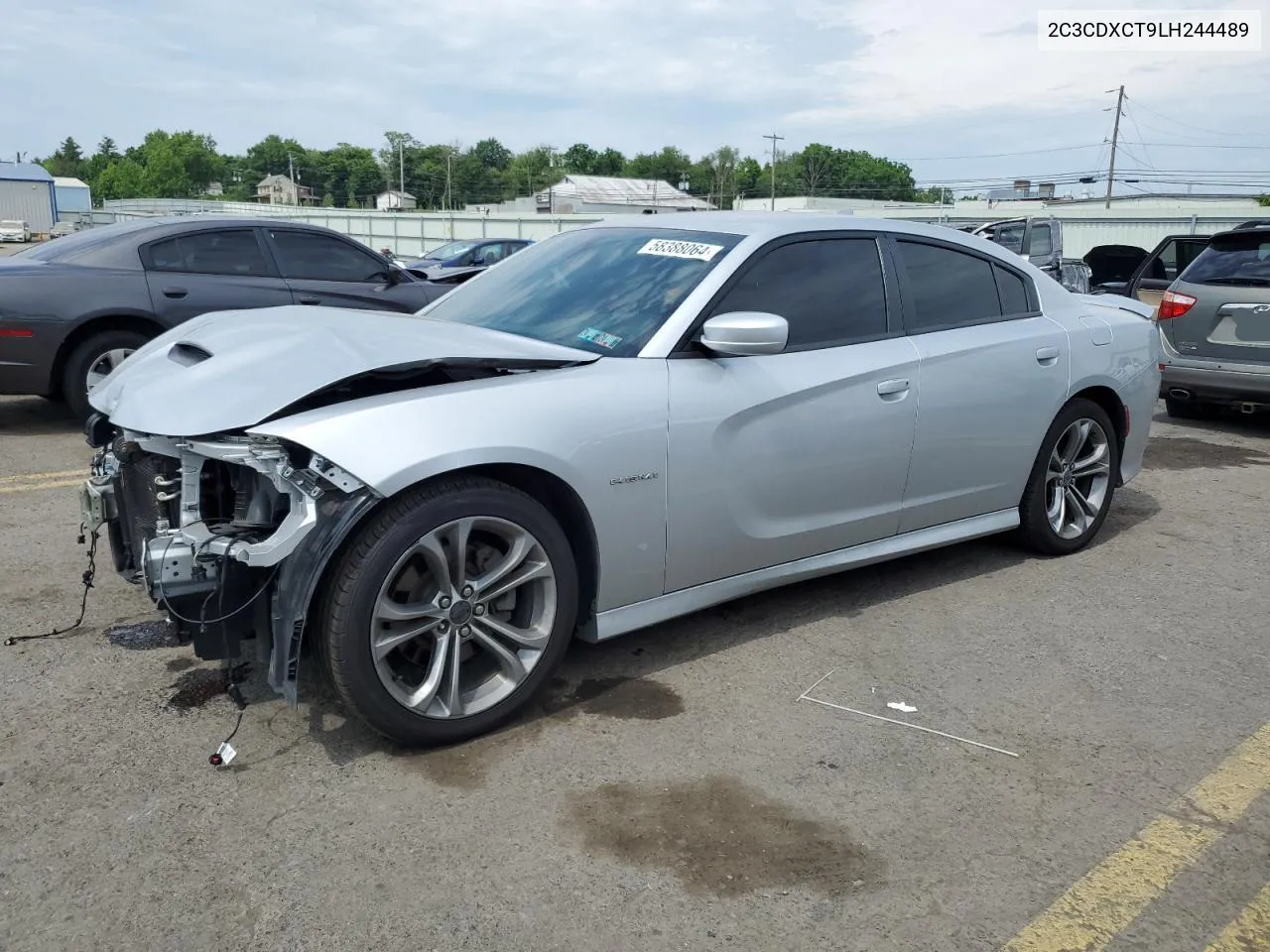 2020 Dodge Charger R/T VIN: 2C3CDXCT9LH244489 Lot: 58388064