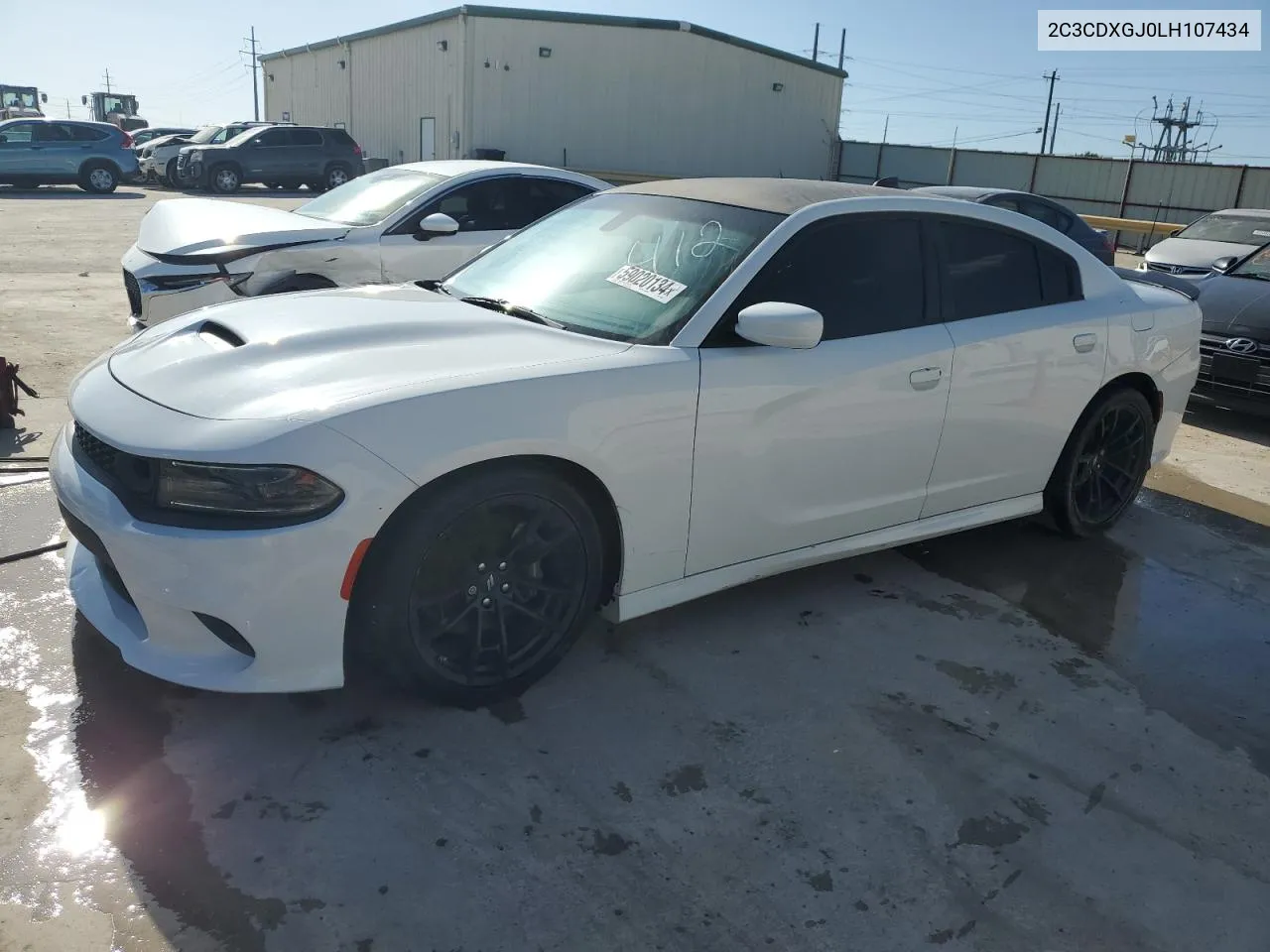 2020 Dodge Charger Scat Pack VIN: 2C3CDXGJ0LH107434 Lot: 59020134