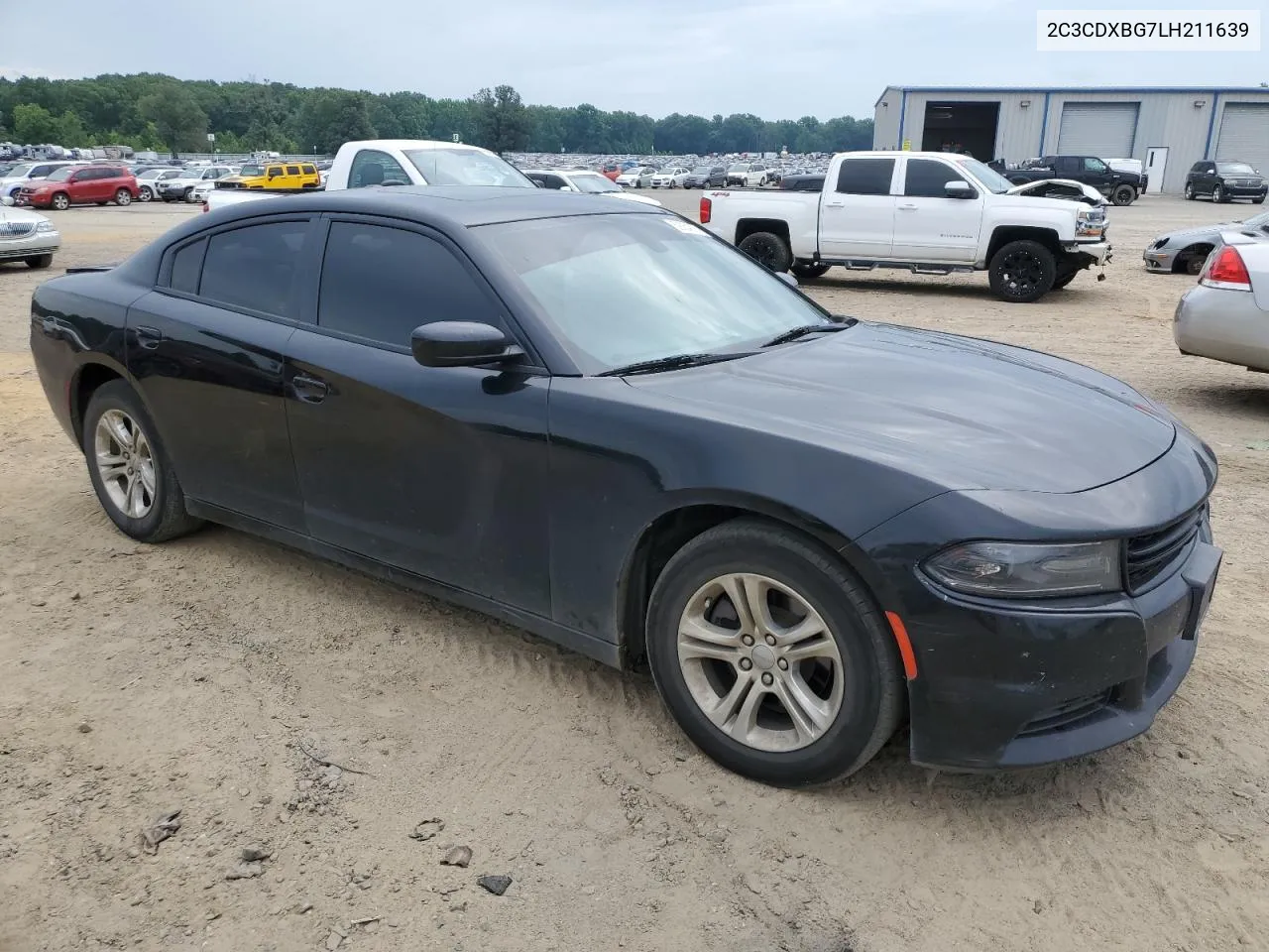 2020 Dodge Charger Sxt VIN: 2C3CDXBG7LH211639 Lot: 59054214