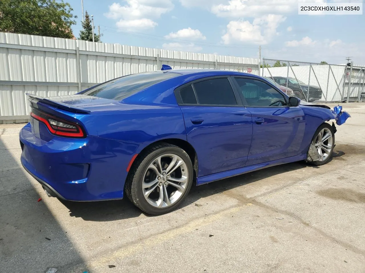 2020 Dodge Charger Gt VIN: 2C3CDXHGXLH143540 Lot: 59456464