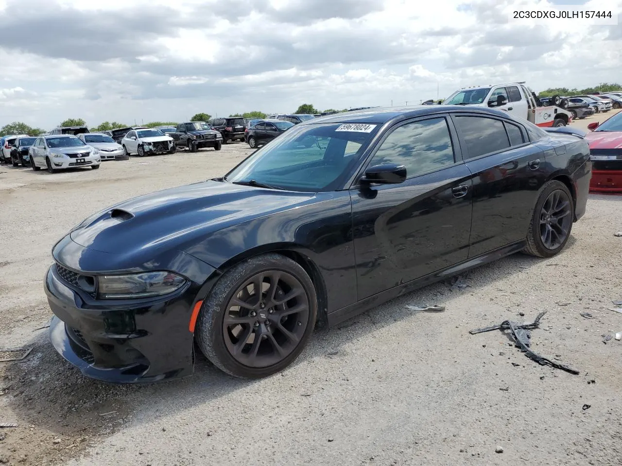 2020 Dodge Charger Scat Pack VIN: 2C3CDXGJ0LH157444 Lot: 59678024