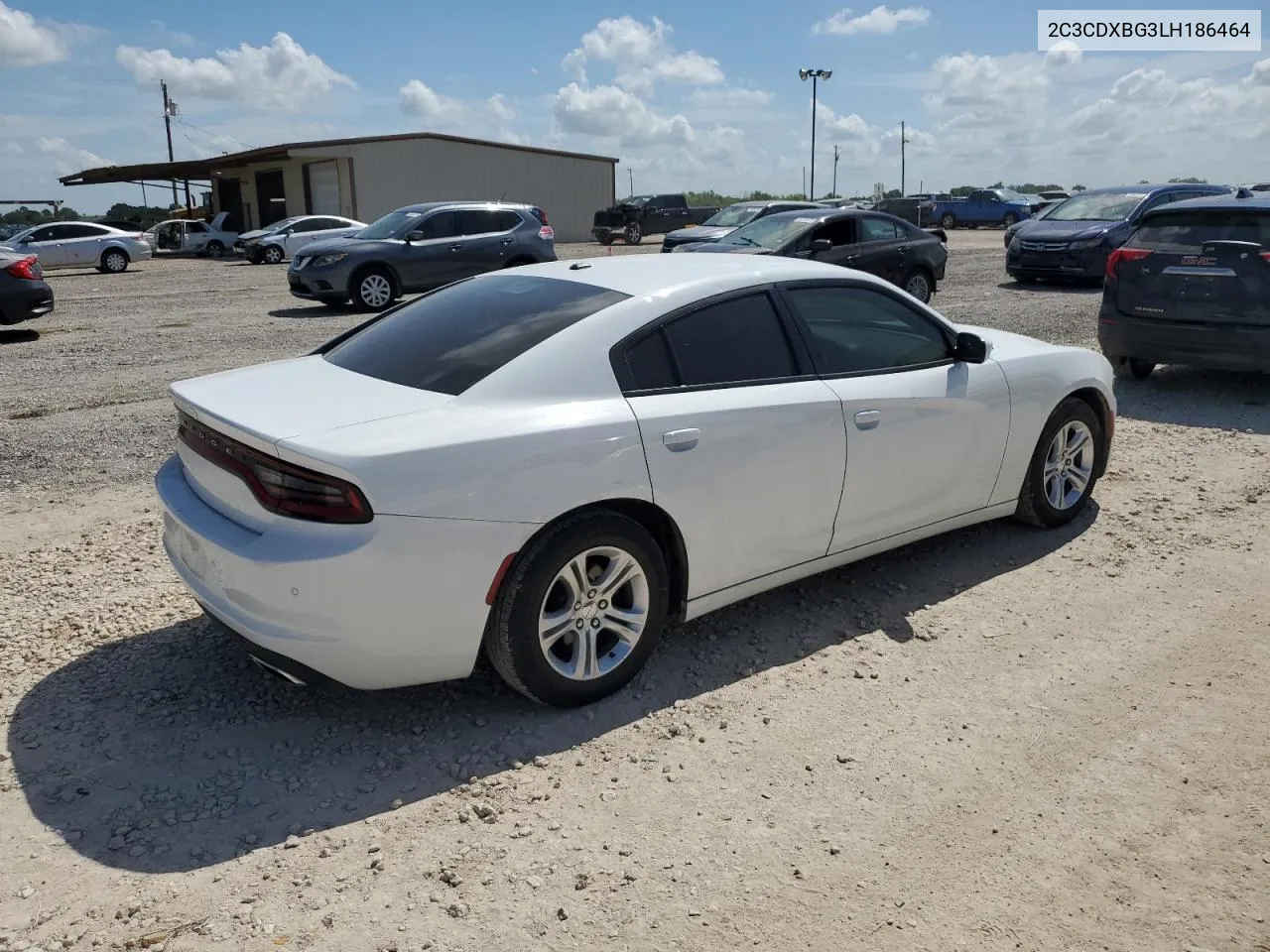 2020 Dodge Charger Sxt VIN: 2C3CDXBG3LH186464 Lot: 60022864