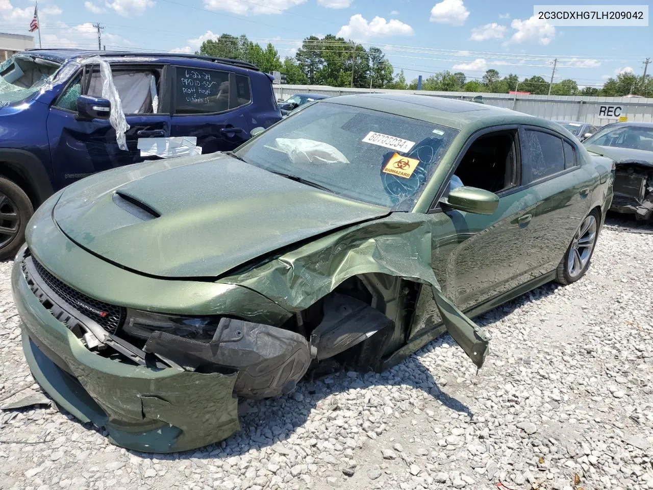 2020 Dodge Charger Gt VIN: 2C3CDXHG7LH209042 Lot: 60705034