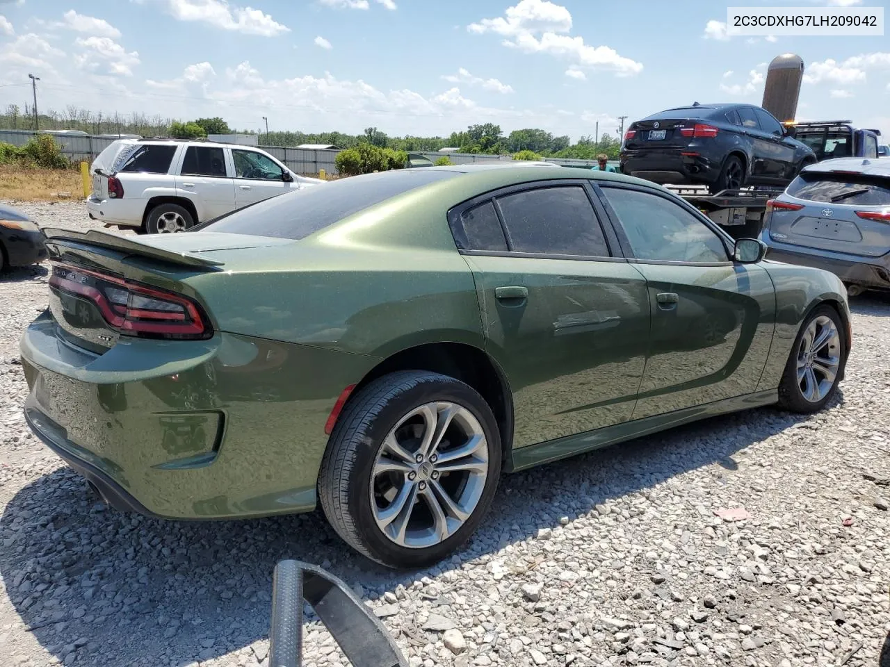 2020 Dodge Charger Gt VIN: 2C3CDXHG7LH209042 Lot: 60705034