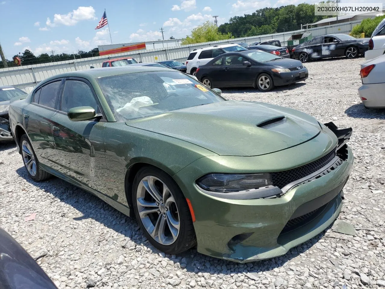 2020 Dodge Charger Gt VIN: 2C3CDXHG7LH209042 Lot: 60705034