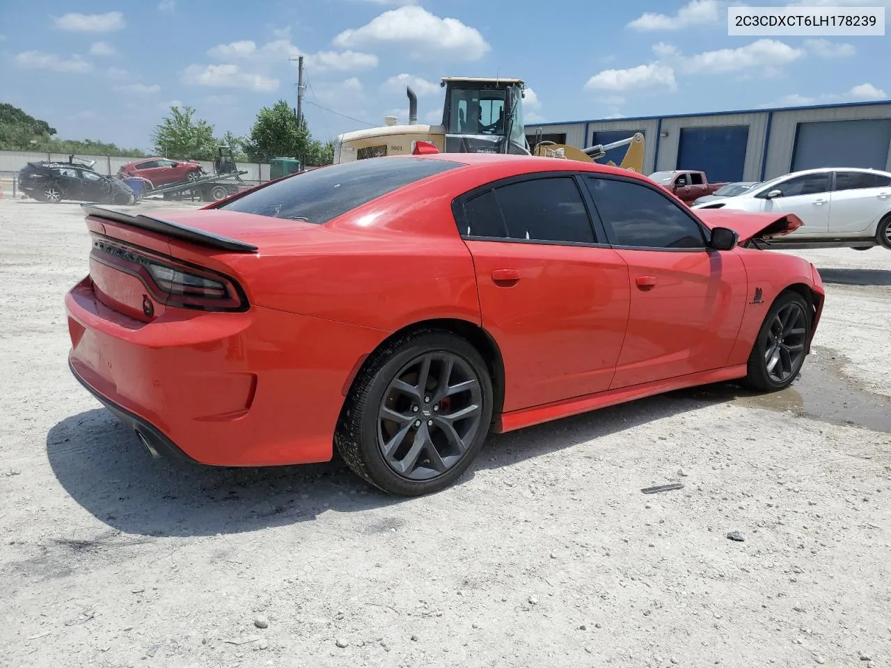 2020 Dodge Charger R/T VIN: 2C3CDXCT6LH178239 Lot: 60876514